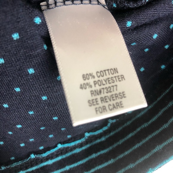 Croft & Borrow Women’s Blue Long Sleeve Stripped T-Shirt Size XL NWT - Picture 6 of 7